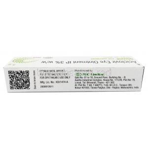 Ocuvir Eye Ointment, Acyclovir 3%, Eye Ointment 5g, FDC Ltd,  Box information,Manufacturer