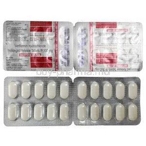 Metform SR 500,Metfurmin 500mg,Knoll, Blisterpack, Blisterpack information