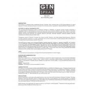 GTN Spray, Nitroglycerin Spray Information Sheet 1