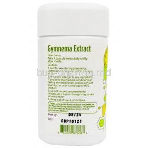 Gymnema Extract, 500mg, 60caps,Gurusolve Naturals Inc., Bottle information, Exp date
