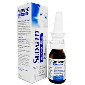 Sudafed Block Nose Spray, Xylometazoline hydrochloride