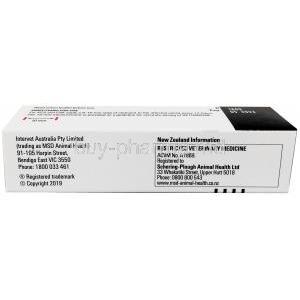 Optimmune Ointment, Cyclosporine 0.2％ (2mg/gm), Eye Ointment 3.5g, MSD Animal Health, Box information,  Manufacturer