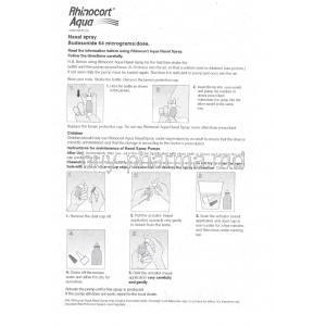 Rhinocort Aqua, Budesonide Information Sheet 2