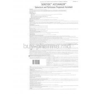 Seretide Accuhaler, Salmeterol / Fluticasone Propionate Information Sheet 1