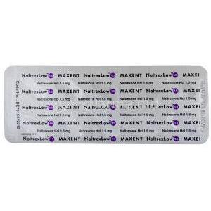 NaltrexLow 1.5, Naltrexone Hcl 1.5mg, Maxent,  Blisterpack information