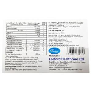 Lee-Biotic, Prebiotic and Probiotic, capsule, Leeford healthcare, Box information