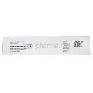 Takfa Forte Ointment, Tacrolimus　0.1%ww, Ointment 20g, Intas Pharmaceuticals, Box information, Mfg date, Exp date