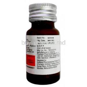 Zeebee Oral Suspension, Albendazole 200 mg, Oral Suspension 10 ml, Sun Pharmaceutical Industries, Bottle information, Mfg date, Exp date
