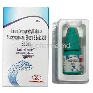 Lubrinac Eye Drop, Carboxymethylcellulose /Glycerin / N-acetylcarnosine