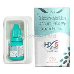 HY 5 Duo Eye Drop, Carboxymethylcellulose/ Sodium Hyaluronate