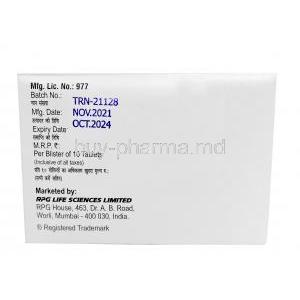 Naprosyn 500 Plus, Naproxen 550mg, RPG Life Sciences Ltd, Box information, Mfg date, Exp date