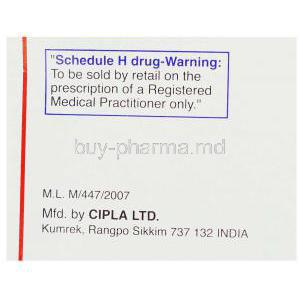 Urimax , Generic Flomax,  Tamsulosin 0.2 Mg Box Manufacturer Information