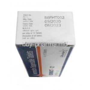 Vermact, Ivermectin 12mg, Dispersible Tablet, Mankind Pharma, Box information, Mfg date, Exp date