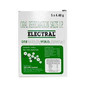 Electral Oral Rehydration Salts Powder 21.8 g per Sachet, FDC Ltd, Box