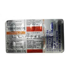 Torvox 10, Vortioxetine 10mg, Torrent Pharma, Blisterpack information