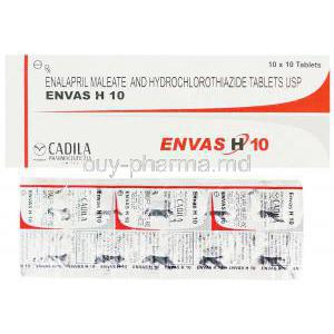 Generic  Vaseretic, Enalapril Maleate/ Hydrochlorothiazide  10 mg/ 25 mg