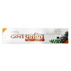 Patanjali Ayurveda Dant Kanti Natural Toothpaste, Box back view