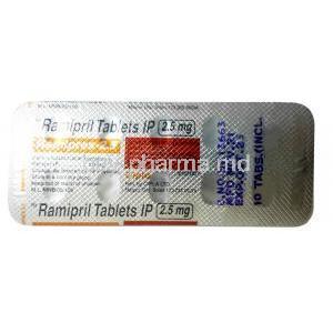 Ramipres 2.5, Ramipril 2.5 mg, Cipla, Blisterpack information