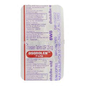 Dsorolen Forte , Trioxsalen packaging