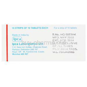 Tenoric 50, Atenolol/ Chlorthalidone Tablet Manufacturer Information