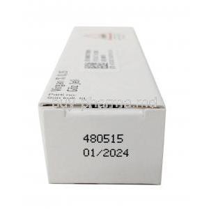 Virgan Ophthalmic Gel, Ganciclovir 0.15%, Eye Drops (Gel) 5g,Thea Pharmaceuticals Ltd, Box information, Exp date
