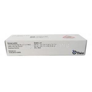 Virgan Ophthalmic Gel, Ganciclovir 0.15%, Eye Drops (Gel) 5g,Thea Pharmaceuticals Ltd, Box information, Manufacturer