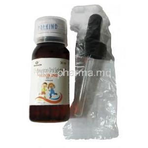 Vomikind Syrup Ondansetron 2mg per 5ml, Syrup 30ml, Mankind Pharma,Bottle, syringe