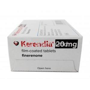 Kerendia, Finerenone 20mg, 28tabs, Bayer Zydus Pharma, Box side view