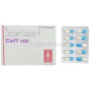 Ceff 500, Generic  Keflex,  Cephalexin Tablet