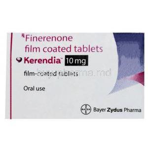 Kerendia, Finerenone 10mg, 14tabs, Bayer Zydus Pharma, Box front view