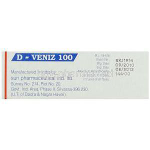 D-Veniz, Generic Pristiq,  Desvenlafaxine Manufacturer Information