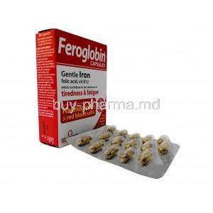 Feroglobin,Vitamins, 30caps, Vitabotics, Box, Blisterpack