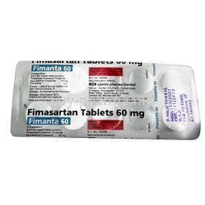 Fimanta 60, Fimasartan 60mg, Ajanta Pharma, Blisterpack information