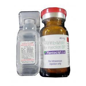 Pantocid Lyophilized IV  Injection, Pantoprazole 40mg, Vial, Sun Pharma, Bottle, vial