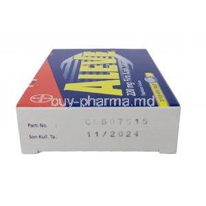 Aleve, Naproxen 220 mg, Bayer, Box information, Exp date