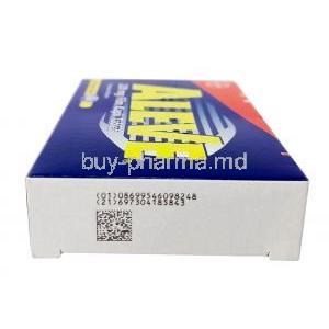 Aleve, Naproxen 220 mg, Bayer, Box side view