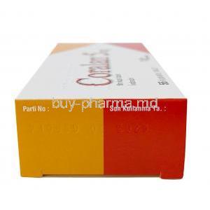 Coralan, Ivabradine 5mg, Serdia Pharmaceuticals, Box side view