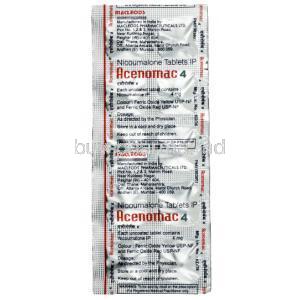 Acenomac, Acenocoumarol 4 mg, Macleods Pharmaceuticals, blister pack