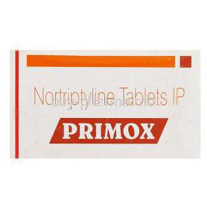 Primox, Generic Pamelor,  Nortriptyline Box