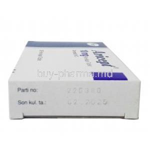 Aricept, Donepezil 10mg, Pfizer, Box information, Exp date