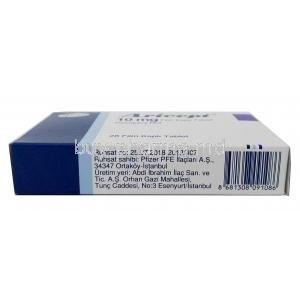 Aricept, Donepezil 10mg, Pfizer, Box information, Manufacturer