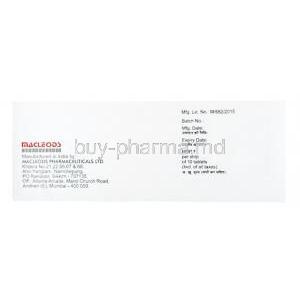 Alrista Forte, Epalrestat 150mg/ Methylcobalamin 1500mcg/ Pregabalin 150mg, Macleods Pharmaceuticals Pvt Ltd, box side presentation