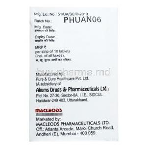 Alrista Plus, Epalrestat 150mg/ Methylcobalamin 1500mcg, Macleods Pharmaceuticals Pvt Ltd, box side presentation