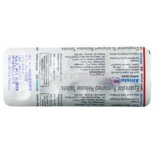 Alrista, Epalrestat 150mg Tablet (SR), Macleods Pharmaceuticals Pvt Ltd, blister pack back presentation  with information