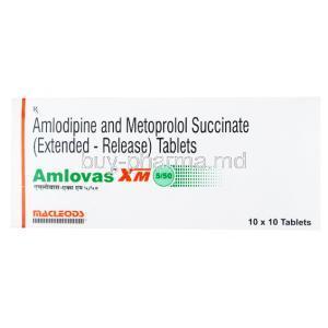 Amlovas XM, Amlodipine/ Metoprolol