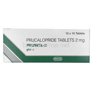 Pruwel-2, Prucalopride 2mg, Intas Pharma, Box front view