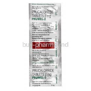 Pruwel-2, Prucalopride 2mg, Intas Pharma, Sheet information