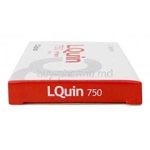 Lquin 750, Levofloxacin 750 mg, Cipla, Box side view-1
