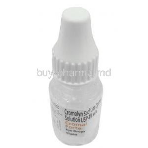 Cromal Forte Eye Drop, Sodium Cromoglycate 4% /Benzalkonium 0.01%, Eyedrop 5mL, Cipla, Bottle