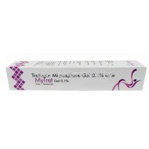 MyTret,Tretinoin Gel Microsphere 0.1%,Gel 15g, Grace Derma Healthcare, Box side view